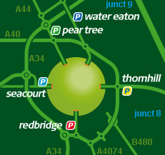 map oxford ride park route interactive peartree planner bus